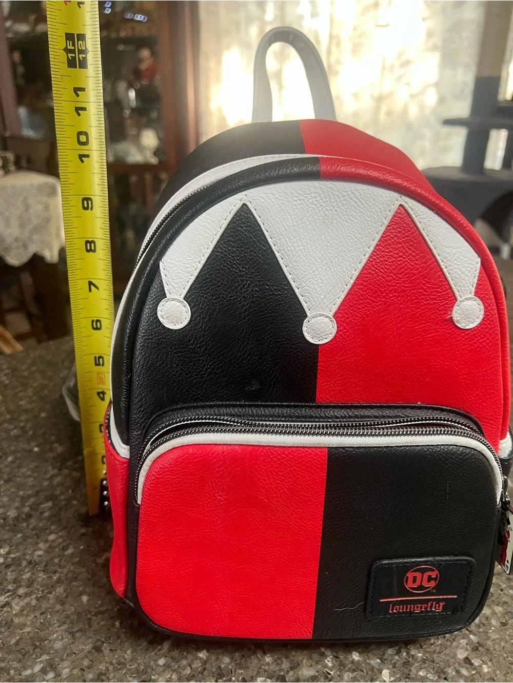 Loungefly DC Comics Harley Quinn Mini Backpack Exclusive 30th Anniversary EUC